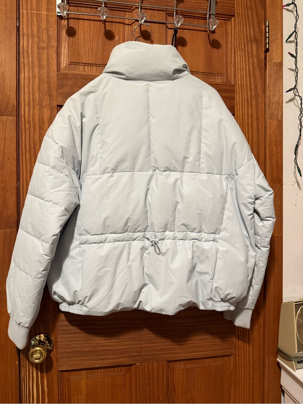 Levi's Light Blue Women's Puffer Bomber Jacket - Picture 3 of 5